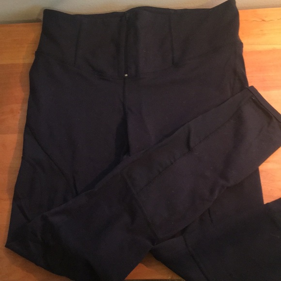 Free People Pants - Free people high waisted leggings mesh details